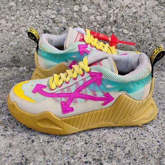 Off-White ODSY-1000 Cream Fuchsia Size EU 37 - Picture 7 of 13